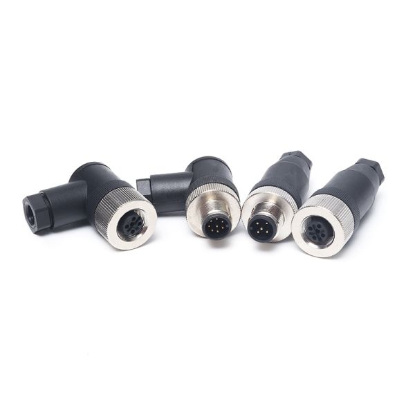 Соединитель кабеля GPIO круговой с кабельным соединителем M12 4pin 5pin 8pin 12pin Lan CAT5