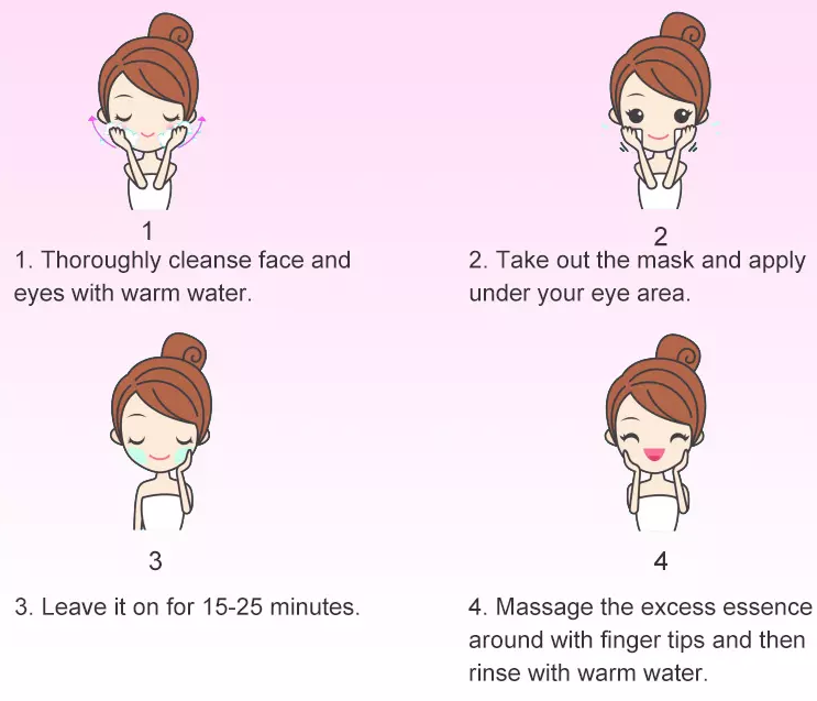 Private Label Rose Crystal Collagen Eye Mask / Anti - Wrinkle Under Eye Gel Pads