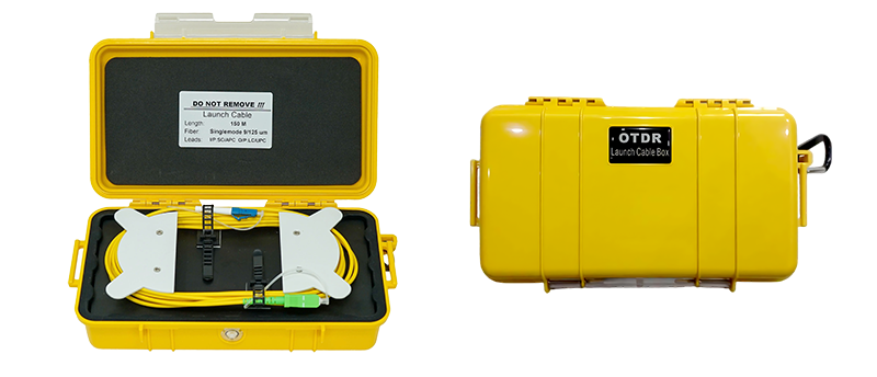 OTDR Launch Cable Box with 2000 m Fiber Capacity for Field-Ready Rugged Design and Water & Dust Resistant Testing