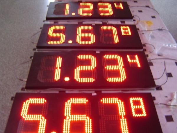 Gas Station LED Gas Price Signs / LED Digital Number Outdoor Waterproof IP65