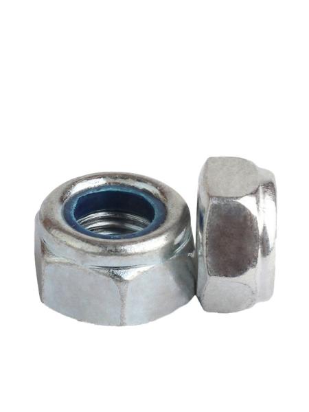 Carbon steel Nylon Insert Hex Lock Nuts, Metric Inserted Locknut, Self-Locking