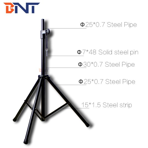 1.6M Highest Height Projector Tripod Stand Black Color With Non Slip Soft Pad