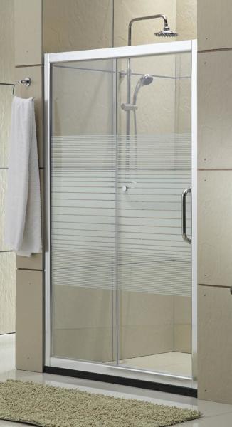 Matte Sliver Glass Shower Screen 8MM Self - Cleaning Sliding CSI Certification for Home / Hotel
