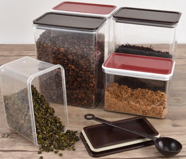 PP 0.5L 1L Container de armazenamento de grãos de café Serviços de hotel