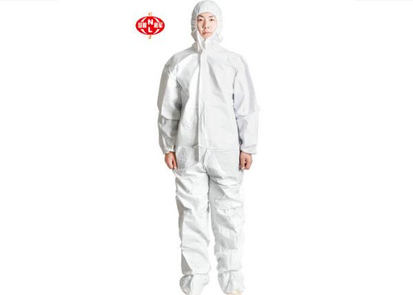 70gsm Non Irritating Hooded Disposable Safety Coveralls,Disposable anti static coveralls