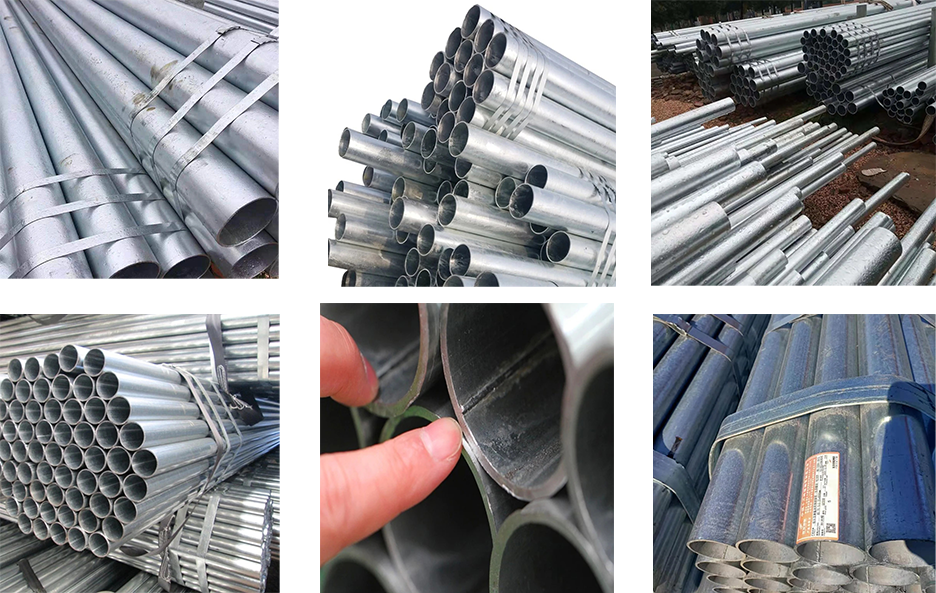 Low Carbon Galvanized Steel Welded Ms Pipe 2.5 Inch 612 Mm Round Tube