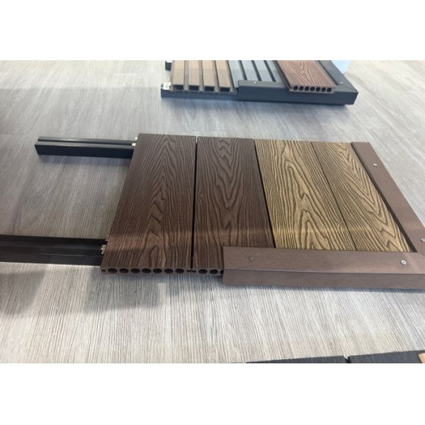 148*23mm WPC Decking Panel Fire Retardant Easy To Install