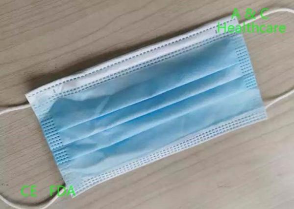 Civil Use Surgical Face Mask Mouth Cover Blue And White Surgical Mask