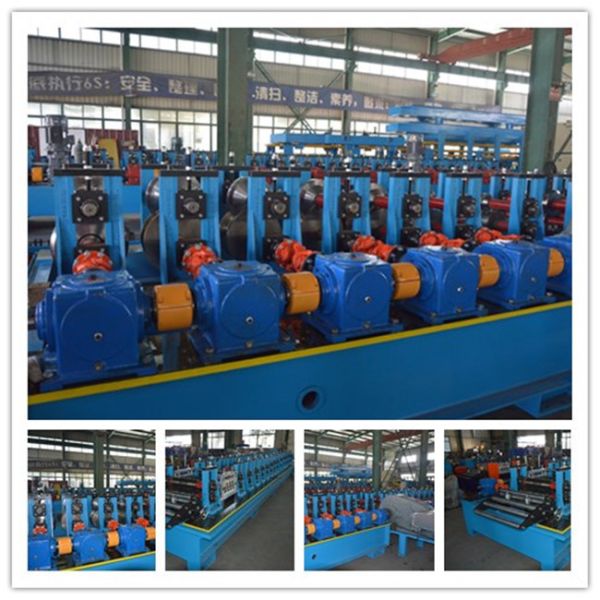 O suporte fotovoltaico azul entalhou o rolo do metal que forma a fase 380V/50Hz/3 da máquina