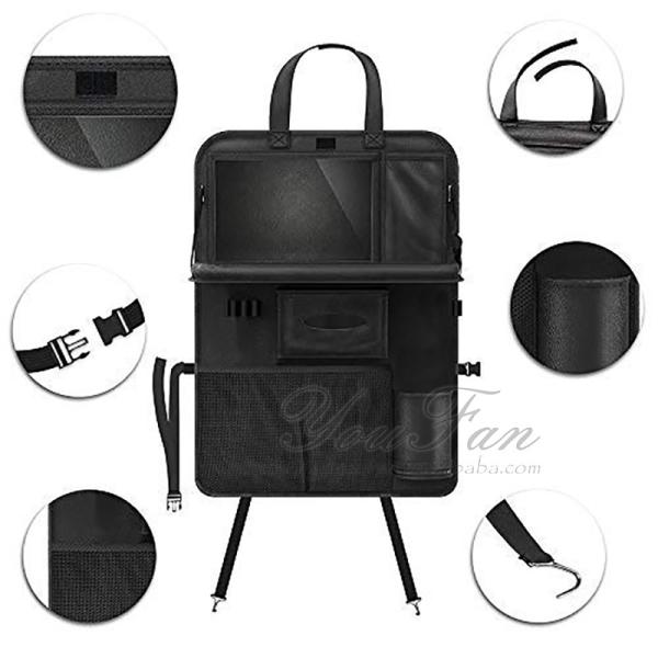 Scratch Resistant Behind Car Seat Storage With Tray OEM ODM Support