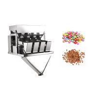 2/4 de máquina de empacotamento linear automática do pesador das cabeças que pesa o alimento
