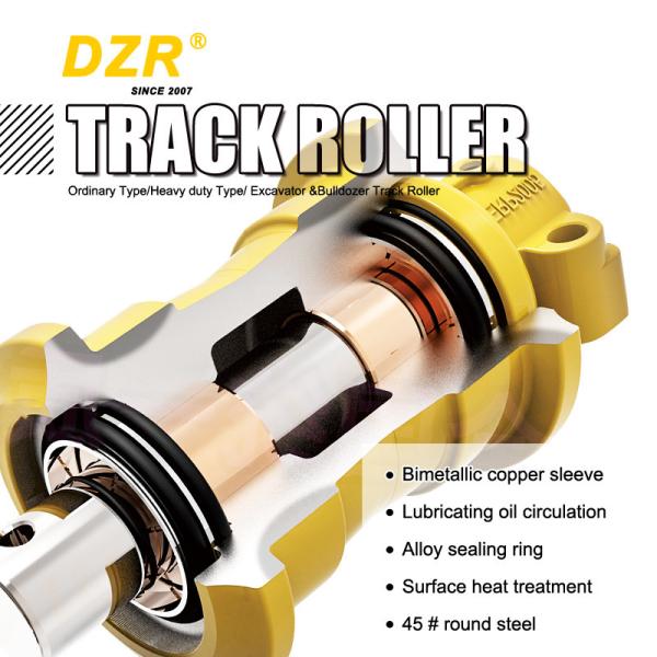 HRC53-57 50mn Forge Undercarriage Parts Bulldozer Track Roller For Doosan For Kubota 35