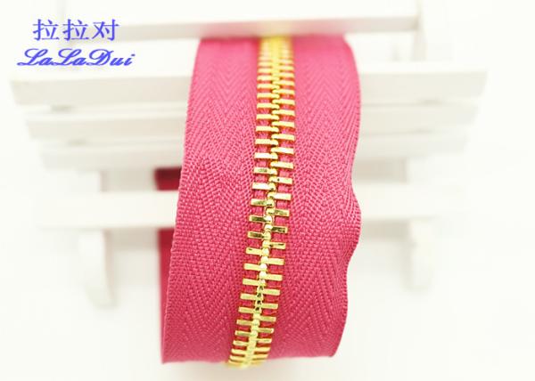 Raw Brass  Continuous Upholstery Zips Roll , 3# 4# 5# Upholstery Zippers By The Yard