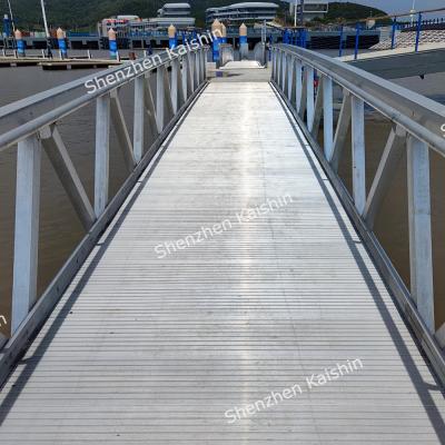 Ponte de flutuação da passagem do patim do corredor central de alumínio marinho anti/pontão de flutuação