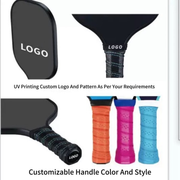 Premium Fiberglass Pickleball Racket with Lightweight Design Custom Logo and UV Printing for All Players