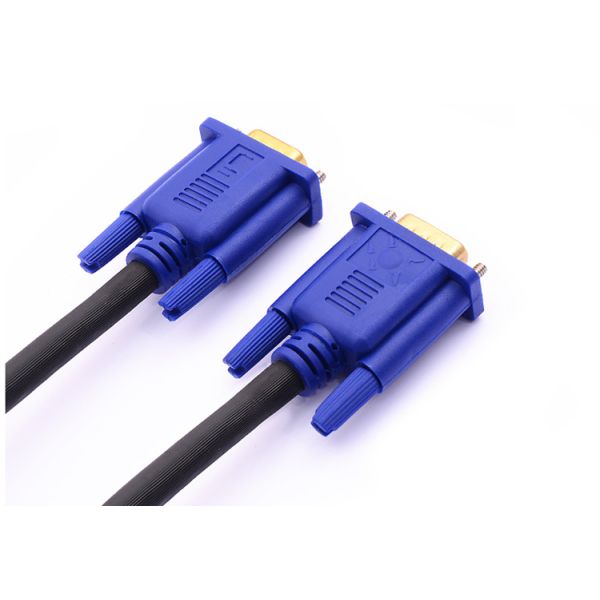Popular Black 4.5 MM 15pin ROHS VGA cable  Male To Male Cable for computer 1.5m2m3m