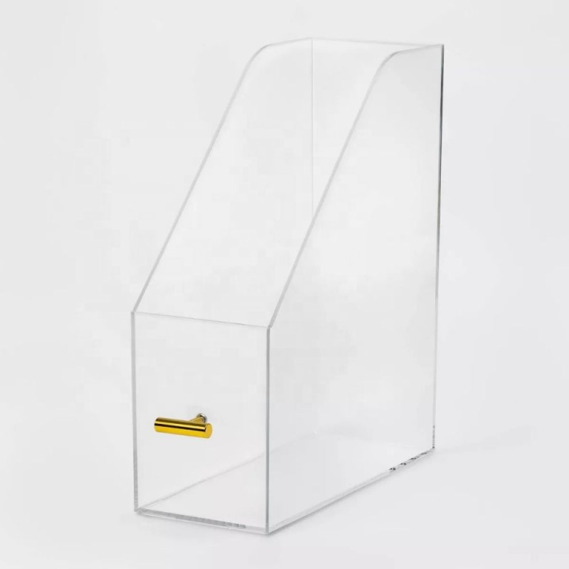 Hot Selling Transparent Acrylic Drawer Organizer Thin Single Tier Storage Tray Clear Desktop Organizer for Home Office Vanity