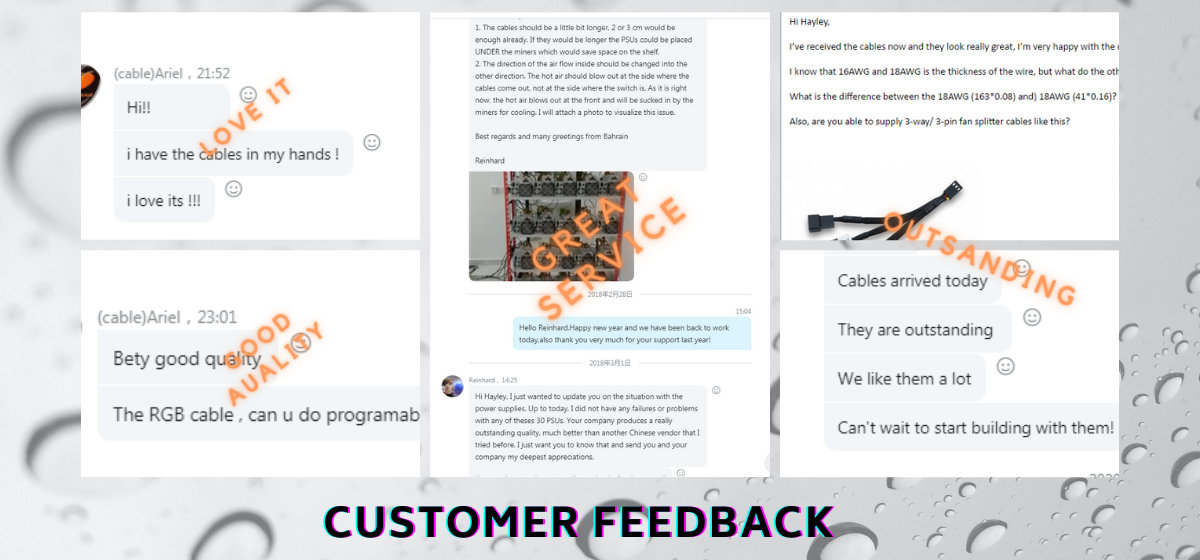 Power Supply Extension Cord ATX Braided Sleeved Extension Power Cable Kits Rainbow Color