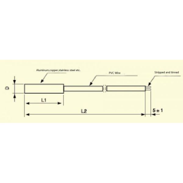 Customized CWF Precision Stainless Steel NTC Micro Temperature Sensor 10KOhm 3435K 1% For Home Appliances