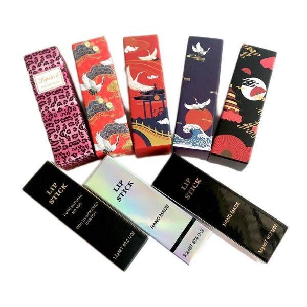 CMYK 4 color Custom Lip Gloss Packaging Box 350g C1S Material
