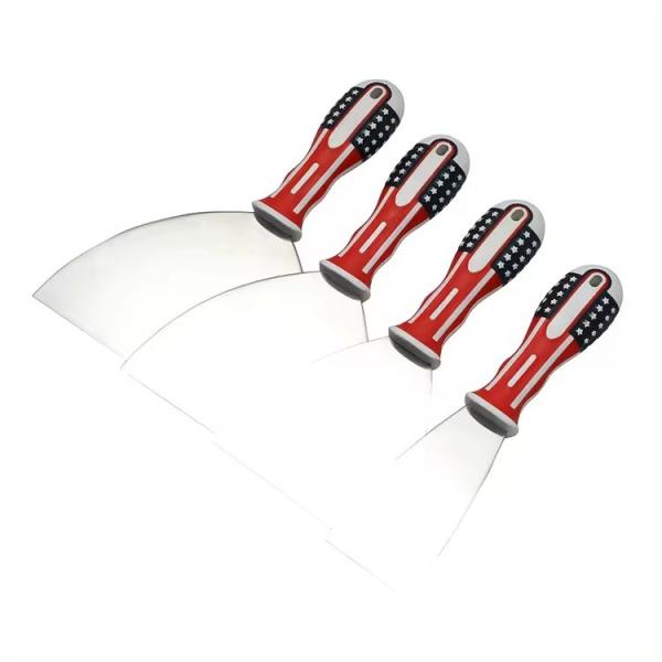 Professional custom Multifunctional paint scraper putty knifes carbon steel plastering putty knife