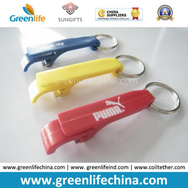 Promotional Bottle Opener Key Chain Gift Surface Ready for Custom Logo Silk Screen Printing