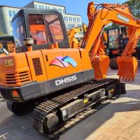 Excavadora original do tipo Crawler Doosan Dh55 em bom estado