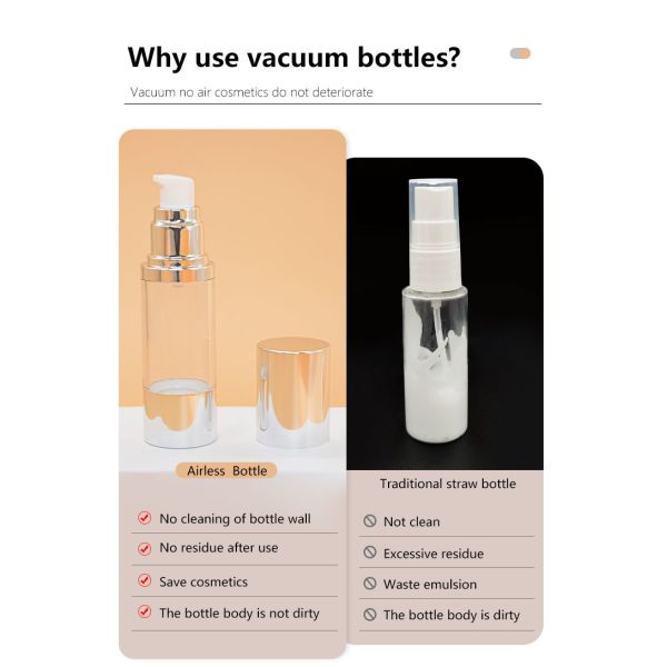 15ml/30ml/50ml/80ml/100ml/120ml Customized Color Lotion/ Cream Airless Bottle Personal Care Cosmetic Packaging Conatiner