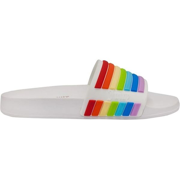 Souliers en caoutchouc EVA, toboggans pour femmes, bande de caoutchouc, sandales plates