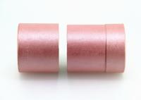 Boîte métallique réutilisable rose adaptée aux besoins du client d'emballage de tube de papier de thé avec GV FDA