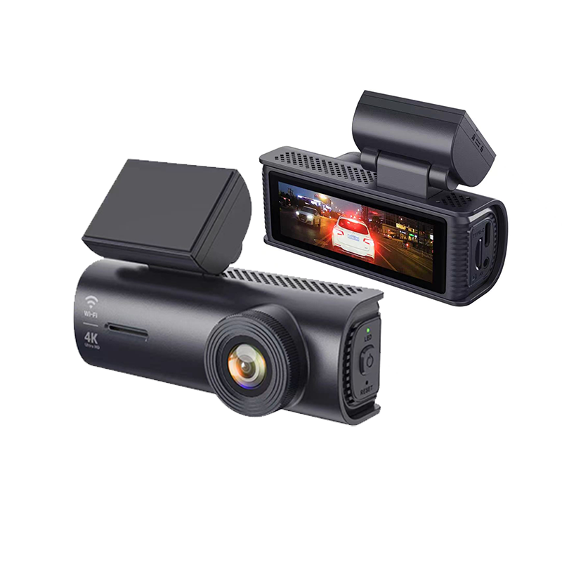 Rear 1080P Front 4K Dual Lens Dash Cam WIFI GPS Intelligent Parking Mode