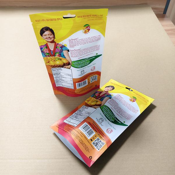 ​Ziplock Resealable Mango Bag 10-Color Gravure Print 500g Thick-Cut Portion
