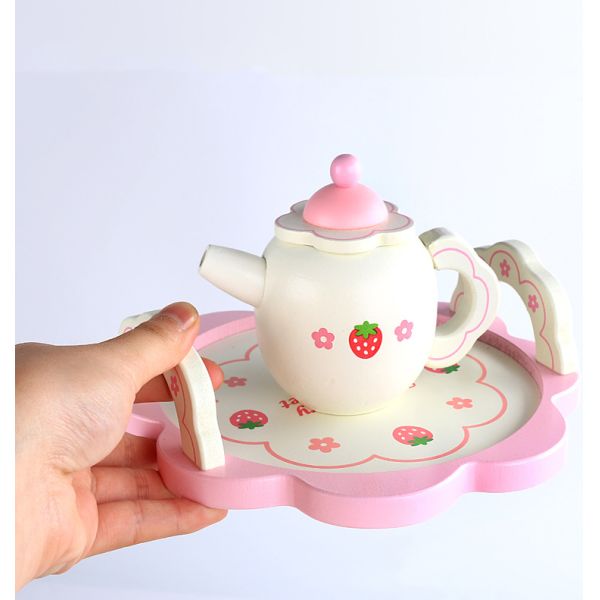 Lemon Simulation Kitchen Wooden Set Creative White Afternoon Tea