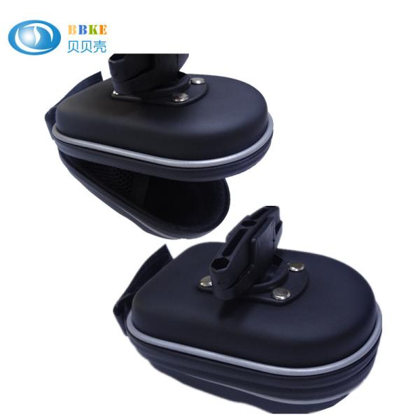 Black Color Mini PU Bike Saddle Bags , Under Bicycle Saddle Bags Waterproof
