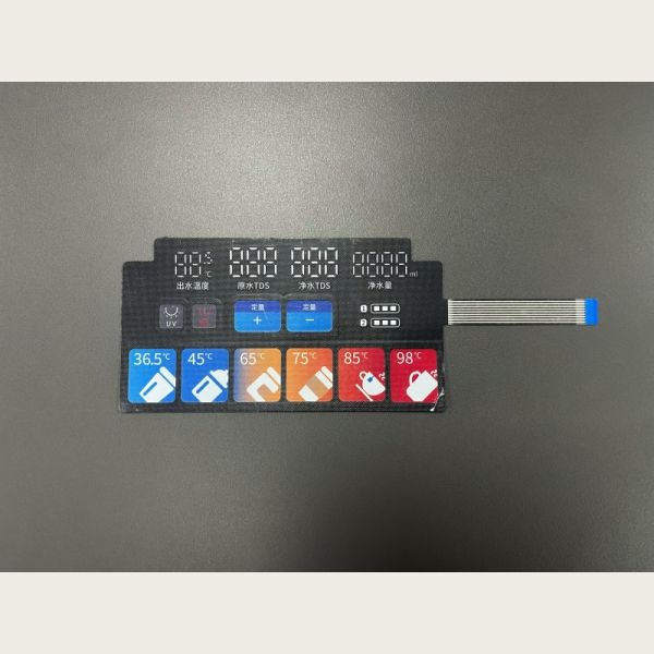 Custom Waterproof Dustproof UV Resistant Capacitive Touch Membrane Switch for