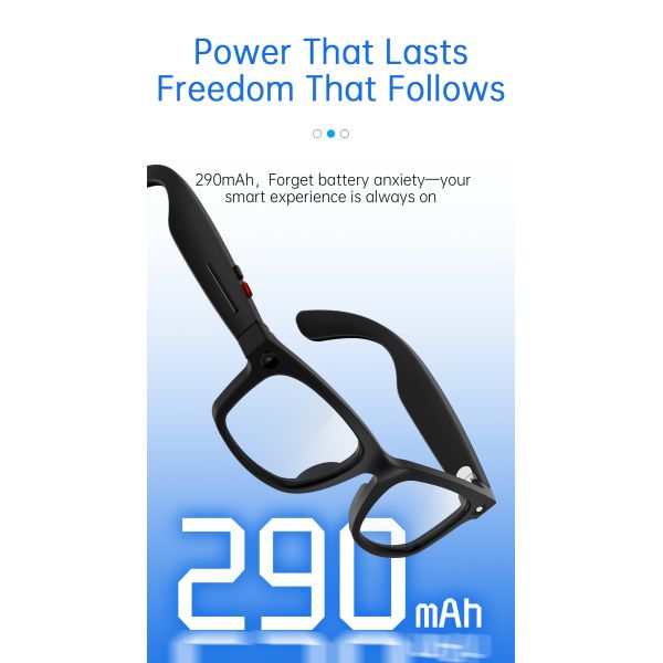 2026 S2 Max Smart AI Glasses With 8 Megapixel Camera Stabilization