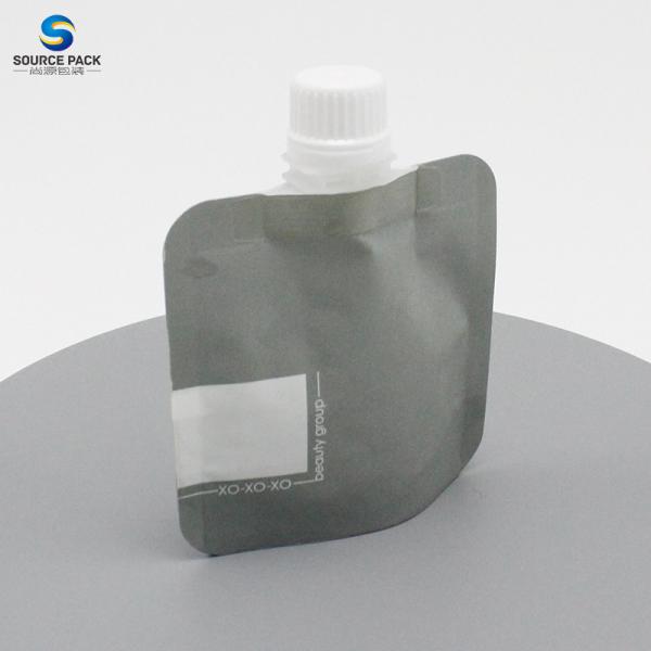 Eco Friendly Liquid Spout Pouch Kraft Paper for Cosmetic Refill Lotion Cream Skin Care