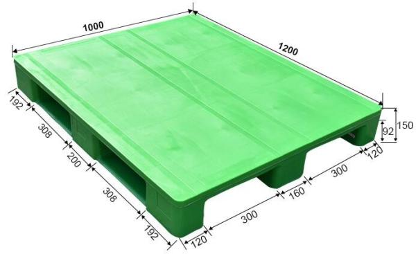Light weight one time plastic pallets for transport and storage, Heavy duty cross bottom plastic pallet with 6 runners
