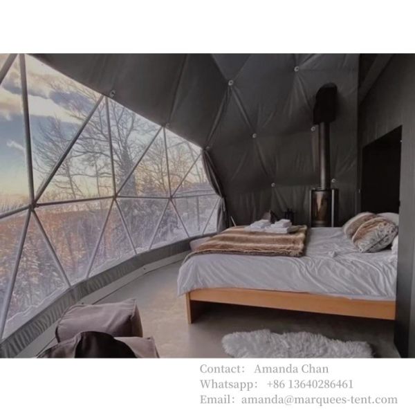 Custom New Design Uv-Resistant Rust-Resistant Camping Hotel Luxury Outdoor Camping Dome Tents