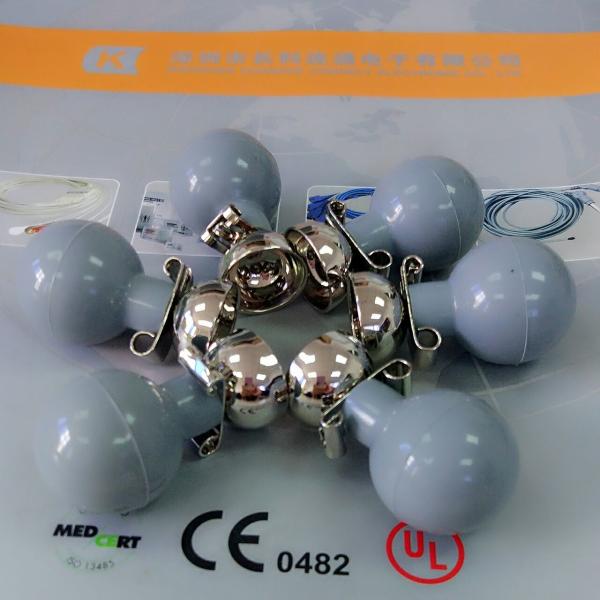 Gray CE  Ecg Ekg Electrodes ISO 13485 Suction Cup Electrodes