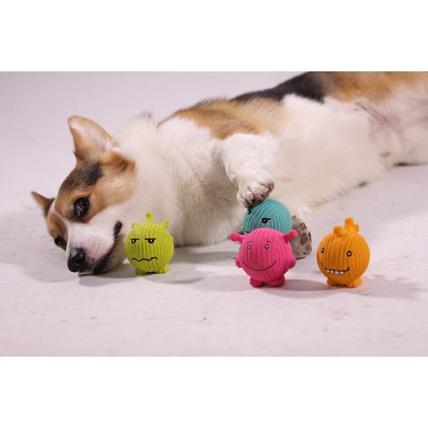 6cm Soft Latex Squeaky Dog Ball