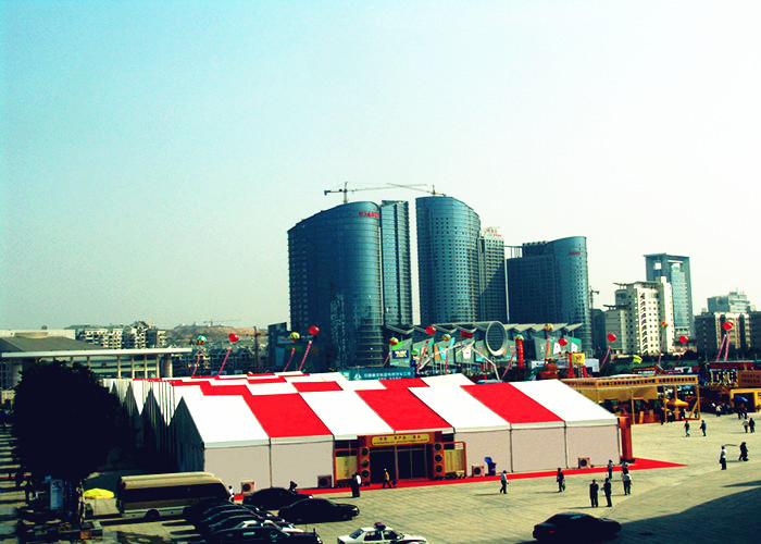 Clear Span Custom Made Trade Show Displays Tents , Outdoor Trade Show Display Tents
