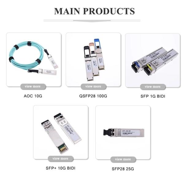 10G Base ZR Adjustable DWDM 80km SFP Duplex Fiber SFP Transceiver with 20km Distance