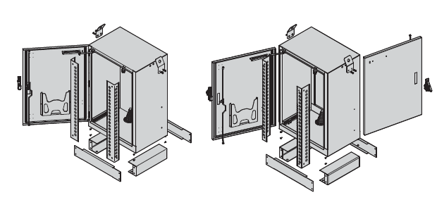 Les clôtures extérieures à mur unique de matériel électronique ont isolé en aluminium choisissent/doubles Access