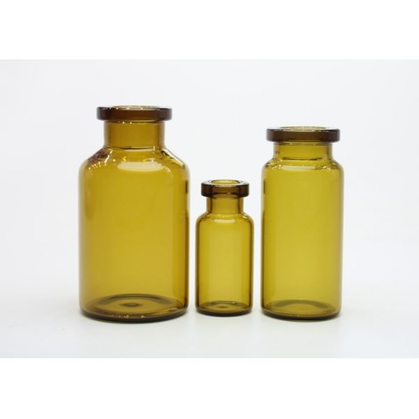 Various Specifications Brown Glass Tube Vials For Medicinal or Cosmetic