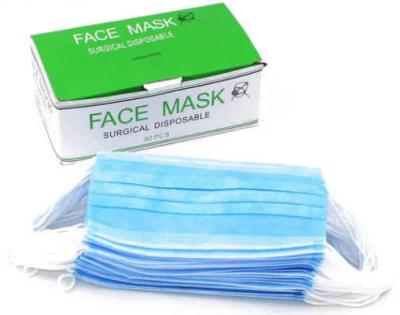 Elastic Closure Disposable Blue Mask , Disposable Mouth Mask Moisture Proof