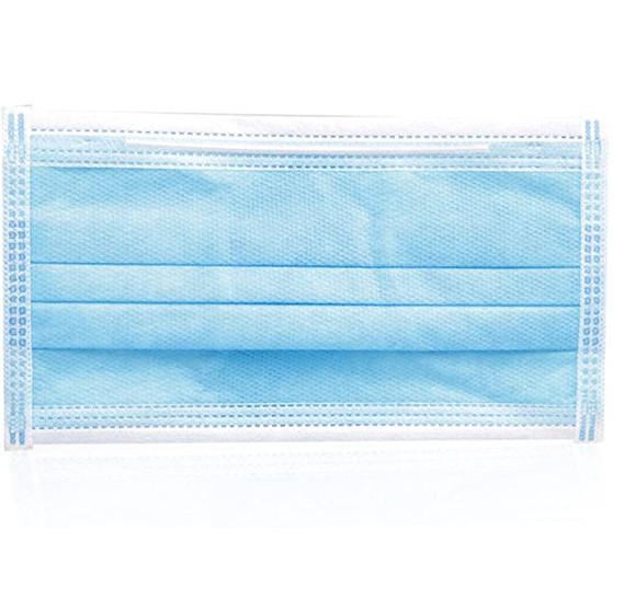 Blue White Medical Surgical Face Mask Pp Non Woven Meltblown Fabric 17.5*9.5cm