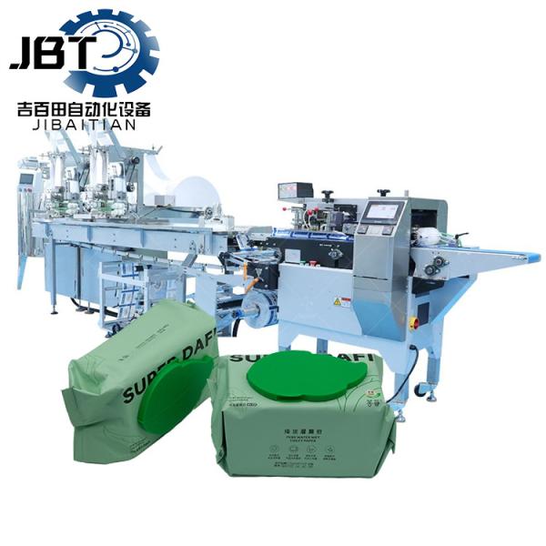 10-15kw Wet Wipes Manufacturing Machine Fully Automatic For Flushable Wet Wipes