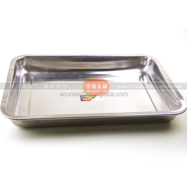 2 Centimeters Square Stainless Steel Medical Tray TCM Clinic Apparatuses