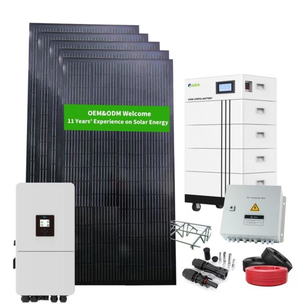 10kw Hybrid Solar Power System 10KW Solar System Set 10KVA Hybrid Solar Energy System Kit for Home